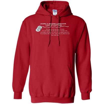 Funny Knitting T-shirt Knitting Gift Shirt Red