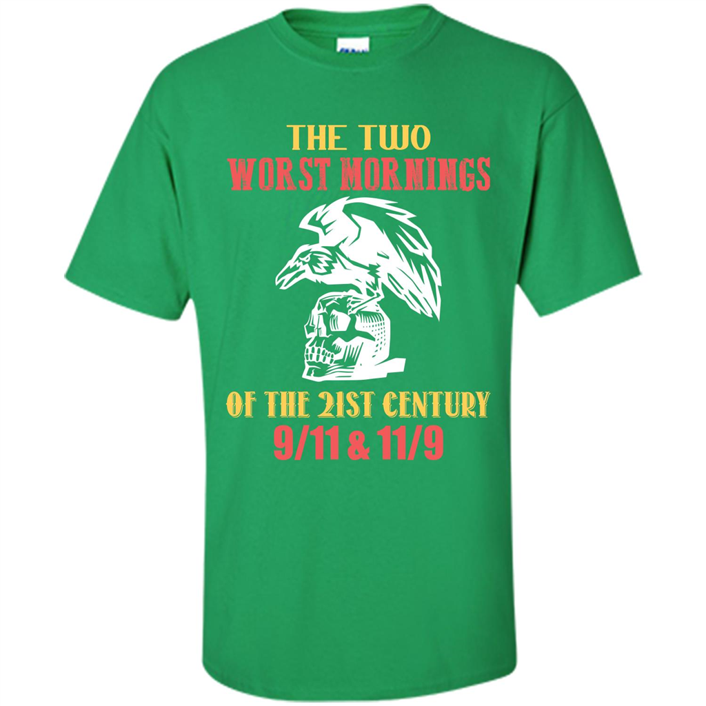 The Two Worst Mornings Of The 21st Century 9-11 and 11-9 T-shirt Irish Green