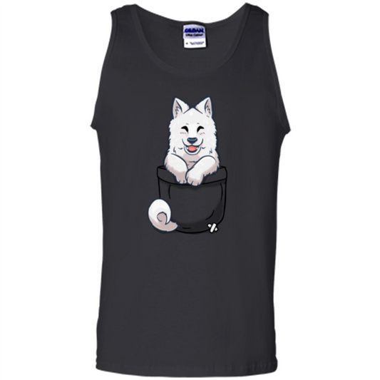 Pocket Samoyed T-shirt Cute Samoyed tshirt Black