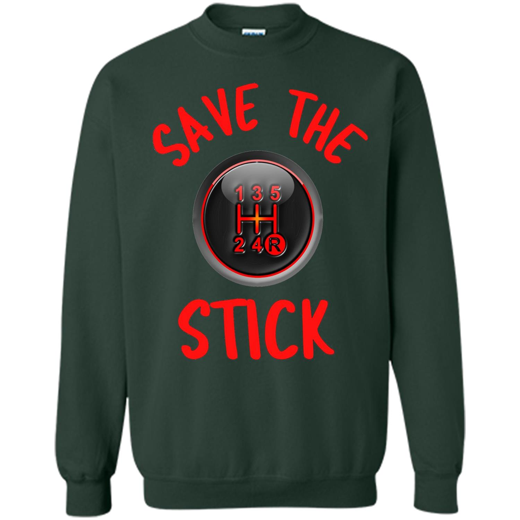 Car Racing T-Shirt Save The Stick Forest Green