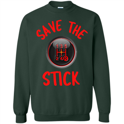 Car Racing T-Shirt Save The Stick Forest Green
