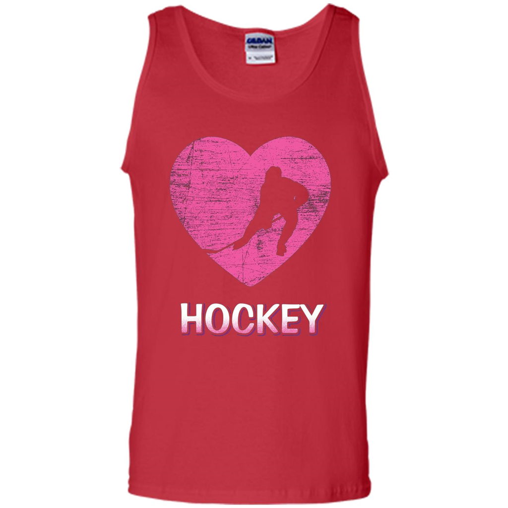 I Love Hockey T-shirt Red
