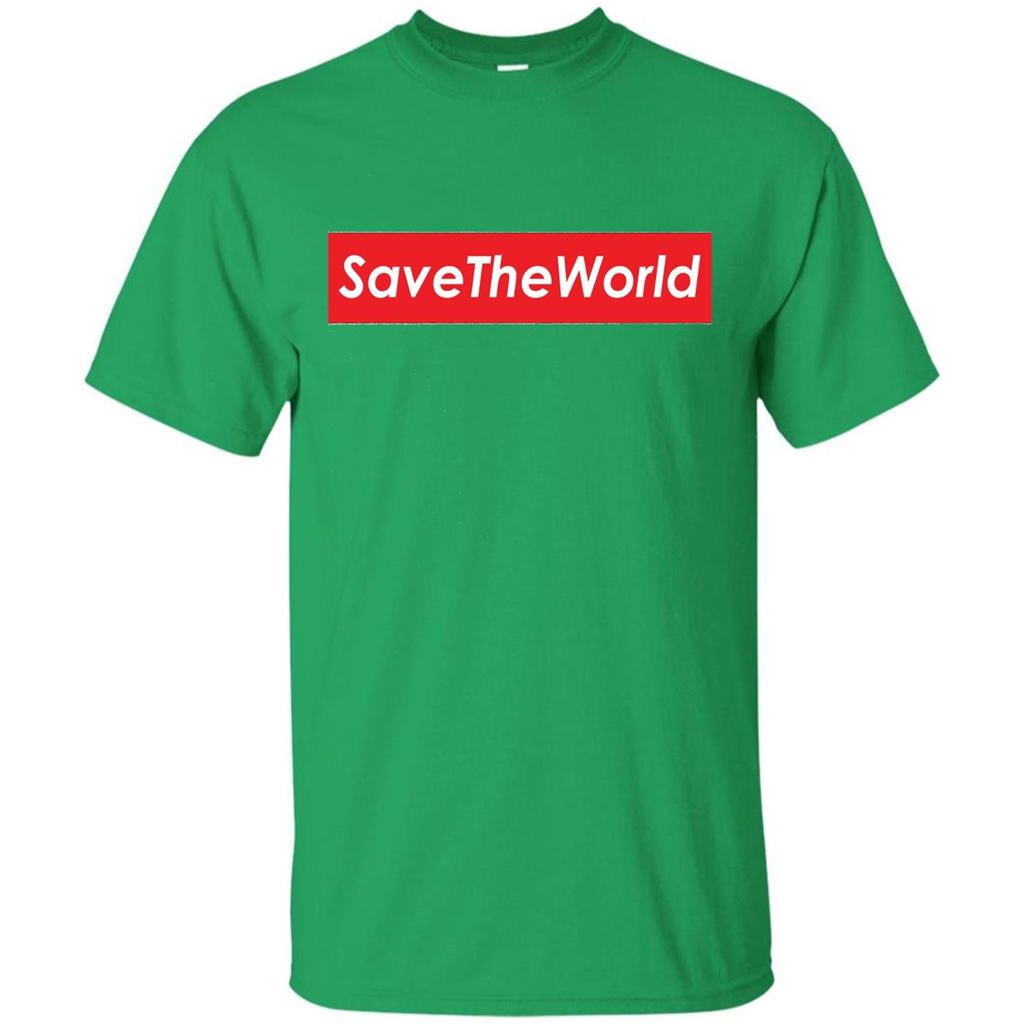 Save The World T-shirt Irish Green