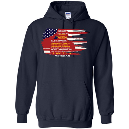 Military T-shirt My Eyes Have Seen Things Yours Have Not Navy