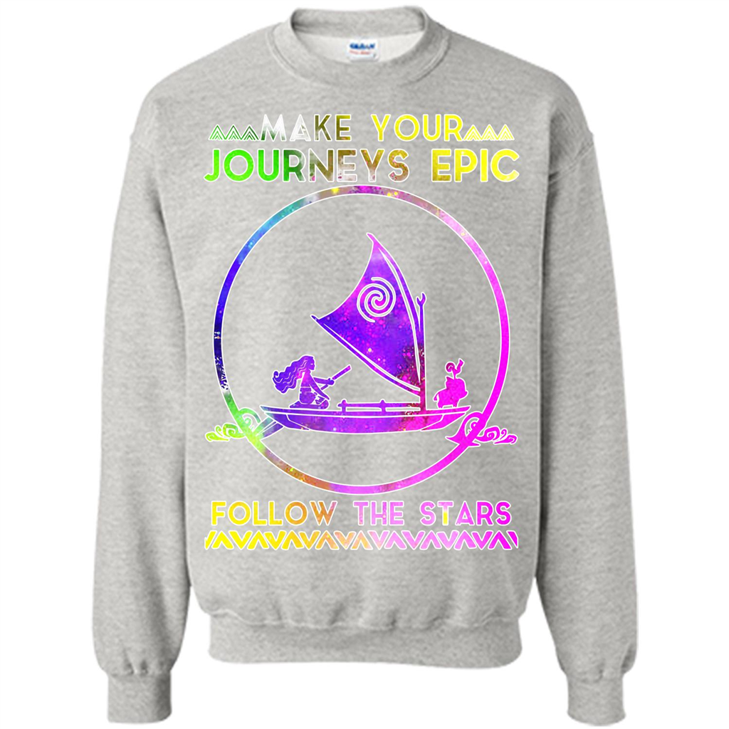 Movie T-shirt Make Your Journeys Epic Follow The Stars Ash
