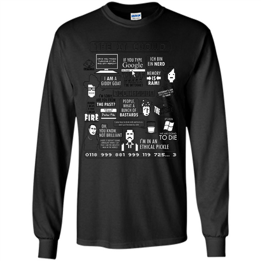 Movies T-shirt The IT Crowd Quotes I'm In A Ethical Pickle Black
