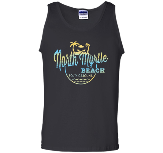 north myrtle South Carolina beach tshirt cool shirt Black