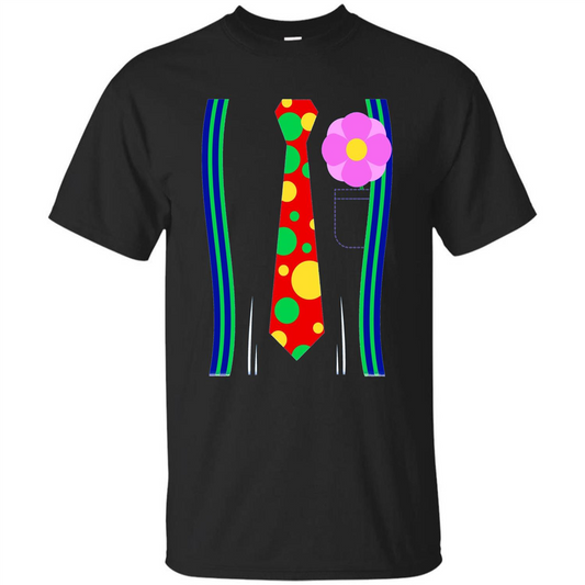 Halloween Clown Costume T-shirt Black