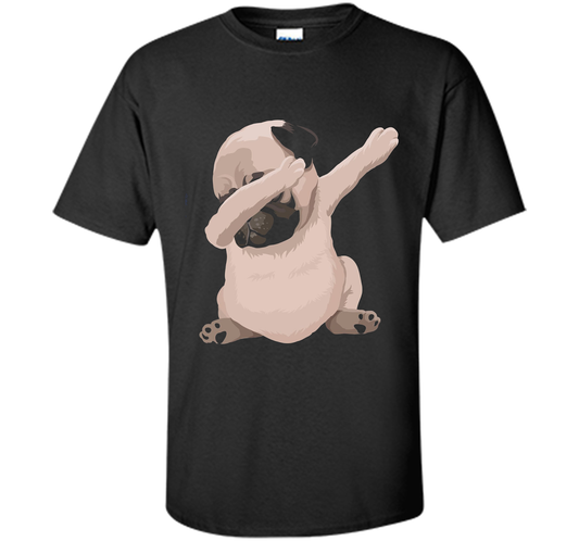 Funny Pug Dab Shirt - Dabbing Pug T-shirt Black
