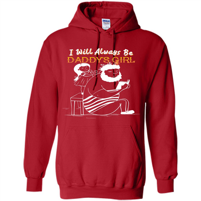 Daughter and Father T-shirt I Will Always Be Daddy‰۪s Girl T-shirt Red