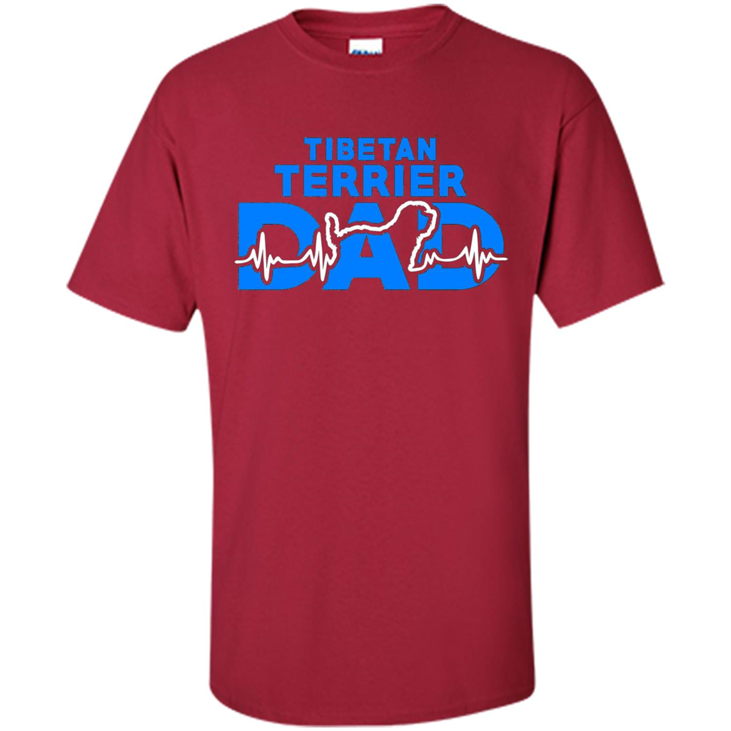 Tibetan Terrier Dad T-shirt Cardinal