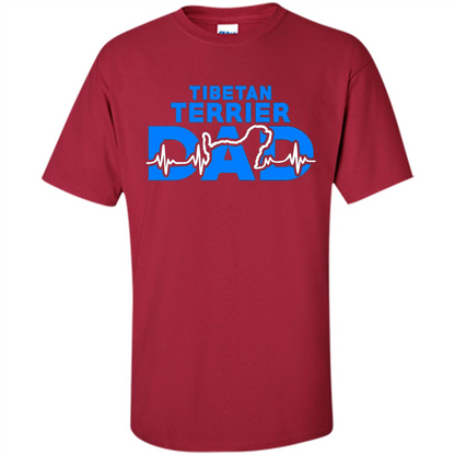 Tibetan Terrier Dad T-shirt Cardinal