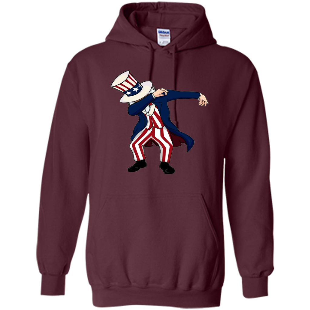 Independence Day 4th of July T-shirt Dabbing Maroon