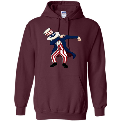 Independence Day 4th of July T-shirt Dabbing Maroon