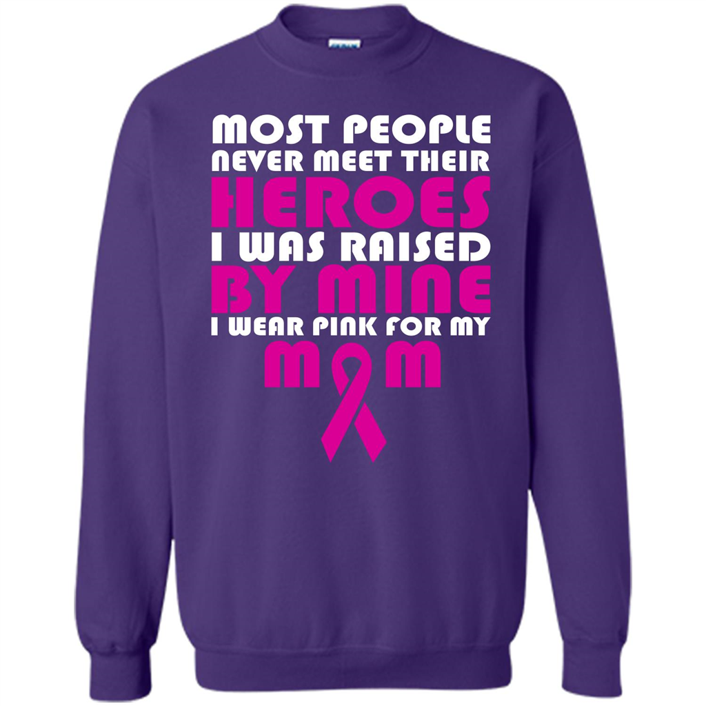 Cancer Awareness T-shirt Most People Never Meet Their Heroes T-shirt Purple