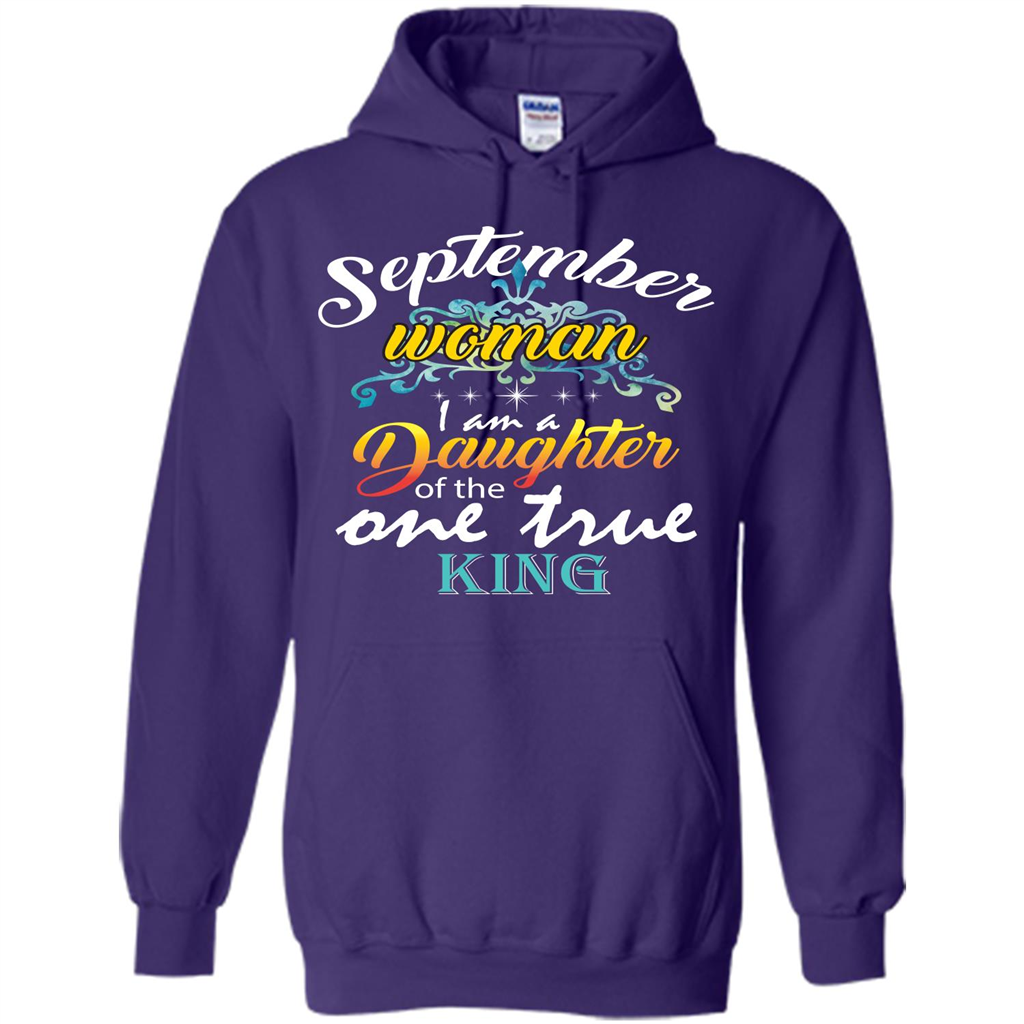 September Woman I Am A Daughter Of The One True King T-shirt Purple