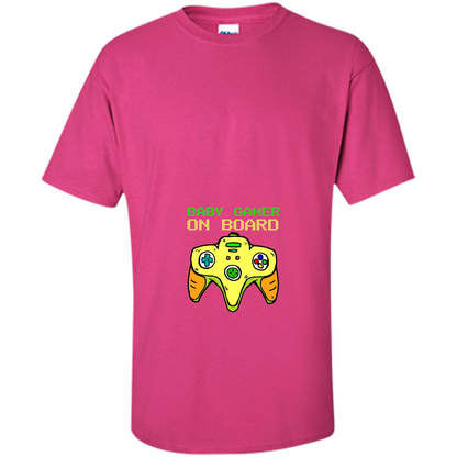 Pregnancy & Birth T-shirt Baby Gamer On Board Heliconia