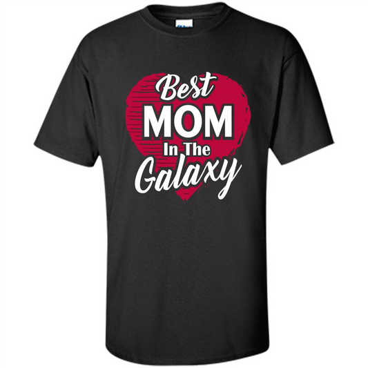 Mothers Day T-shirt Best Mom In The Galaxy Black