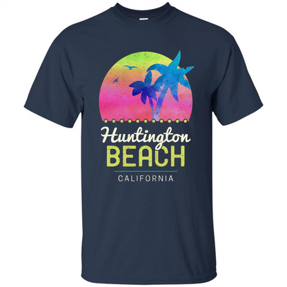 Huntington Beach California T-shirt Navy