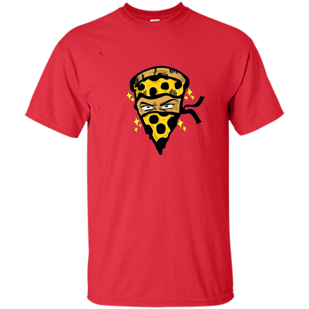 Pizza Warrior Funny Foodie Food Lover T-shirt Red