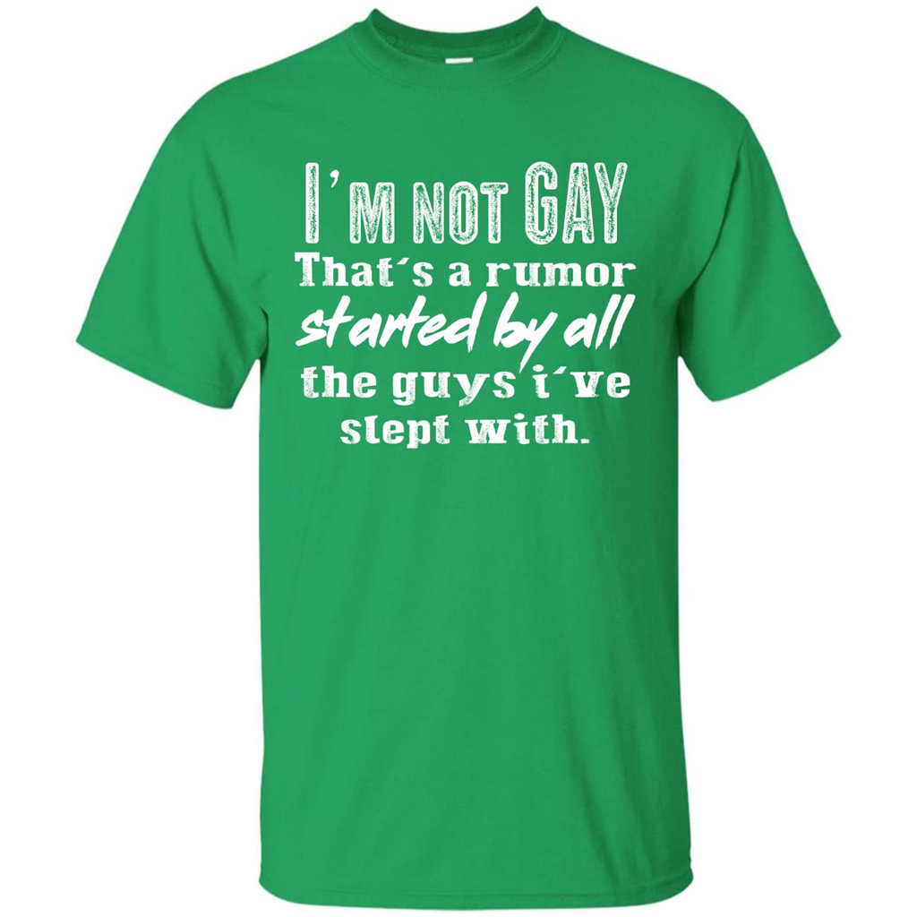 LGBTQ T-shirt I‰۪m Not Gay That‰۪s A Rumor Irish Green