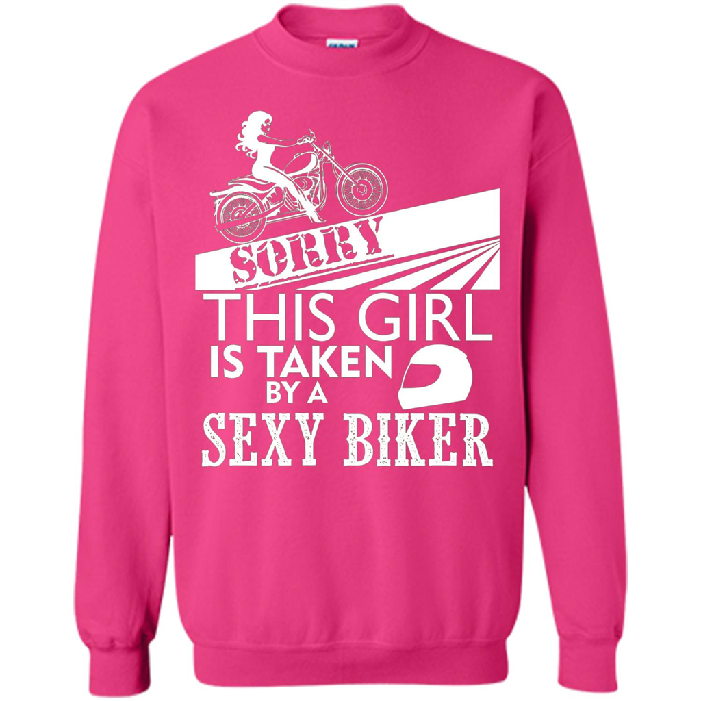 Funny Biker T-shirt This Girl Is Taken By A Biker T-shirt Heliconia