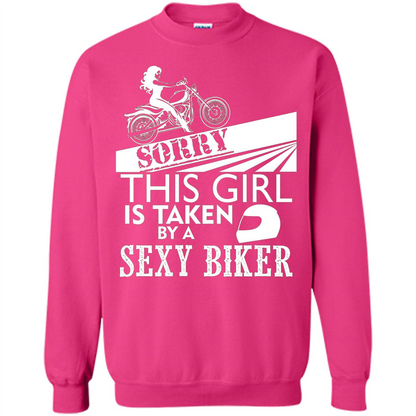 Funny Biker T-shirt This Girl Is Taken By A Biker T-shirt Heliconia