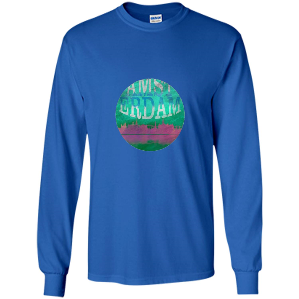 Amsterdam Skyline Horizon Sunset Love Netherlands T-shirt