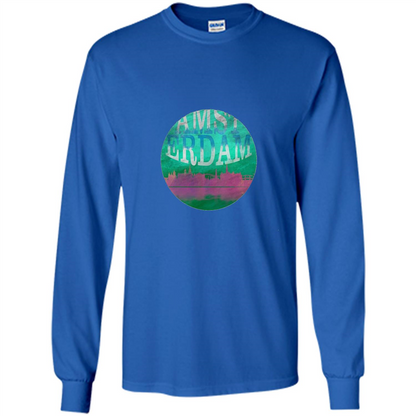 Amsterdam Skyline Horizon Sunset Love Netherlands T-shirt