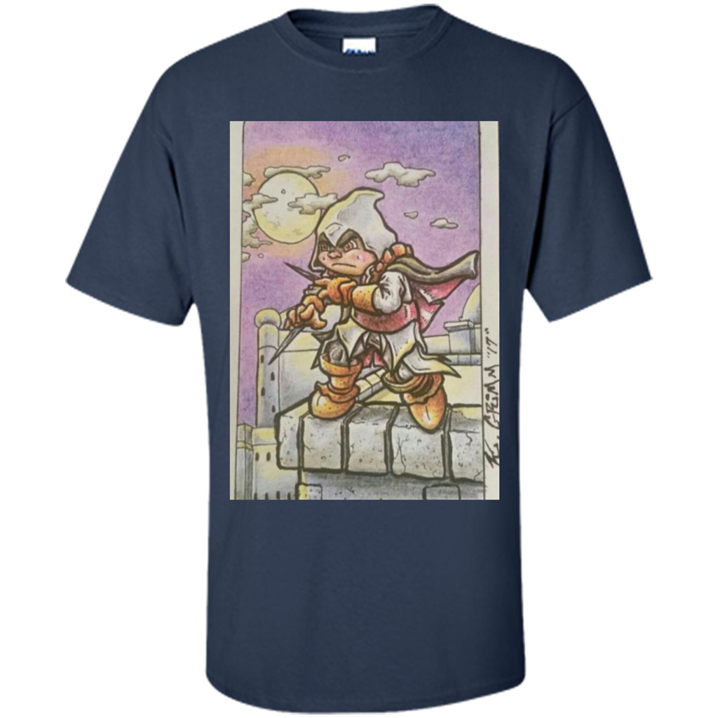 Assassin - Walk Under A Full Moon's Light T-Shirt Navy