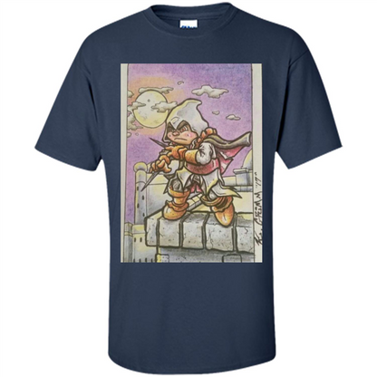 Assassin - Walk Under A Full Moon's Light T-Shirt Navy