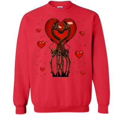 Giraffe Graphic Tee Women Kids Couples Mother's Day Gifts t-shirt Red