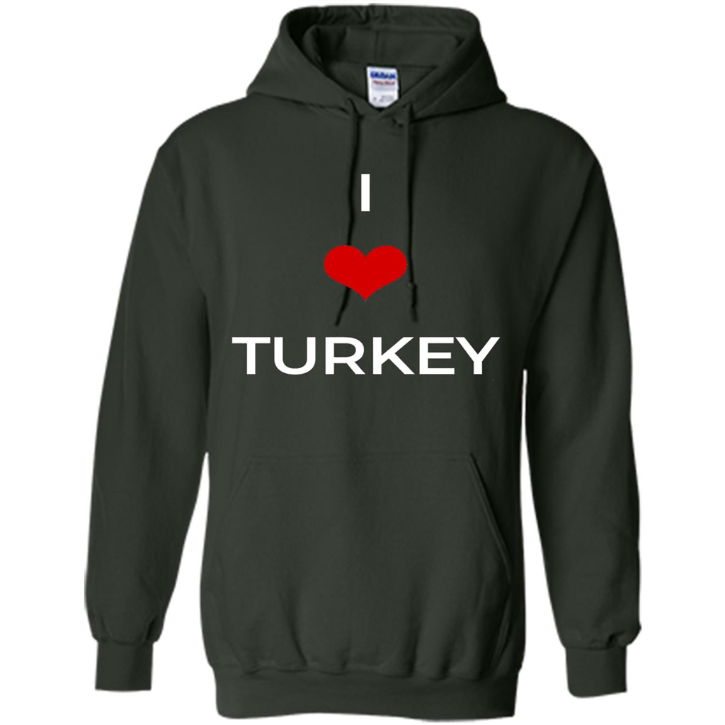 I Love Turkey T-shirt Forest Green