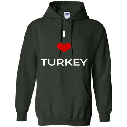 I Love Turkey T-shirt Forest Green
