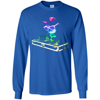 Cat Lover T-shirt House Cat Rainbow DJ Kitty Royal