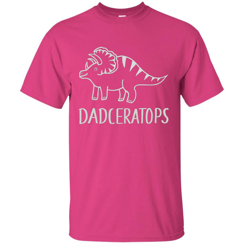 Dinosaur Family Triceratops T-shirt Heliconia
