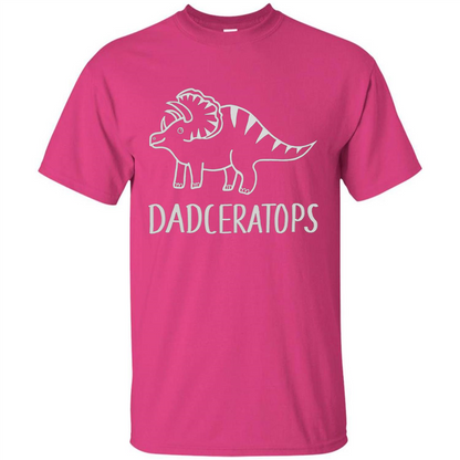 Dinosaur Family Triceratops T-shirt Heliconia