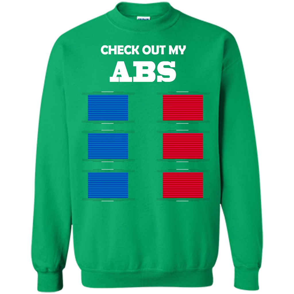 Funny Engineer T-shirt Check Out My Abs Irish Green