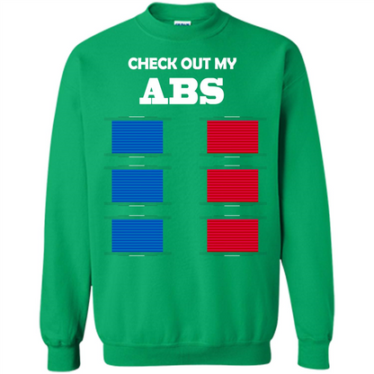 Funny Engineer T-shirt Check Out My Abs Irish Green