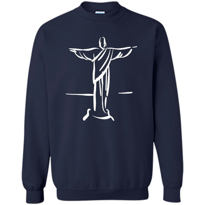 Brazil Christ The Redeemer - Cristo Redentor Brasil T-shirt Navy