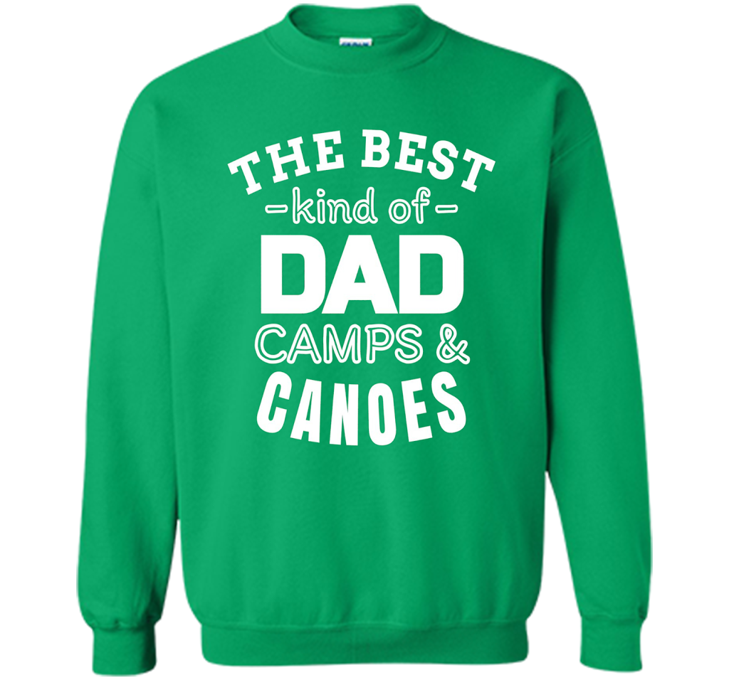 Men's Father's Day t shirt for Dad who camps and canoes t-shirt Irish Green