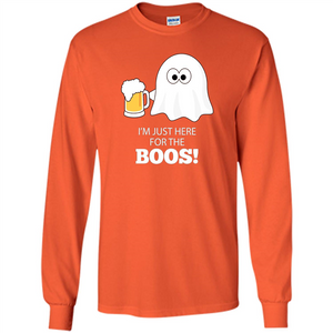 Halloween Drinking T-shirt I'm Just Here For The Boos
