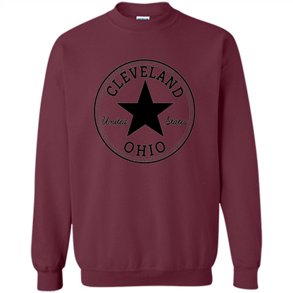 Cleveland Ohio T-shirt United States T-shirt Maroon