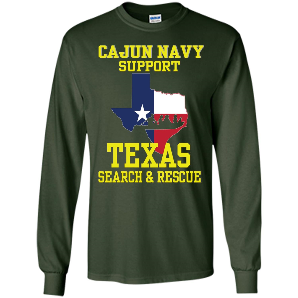 Cajun Navy Support Texas Search And Rescue T-shirt Forest Green