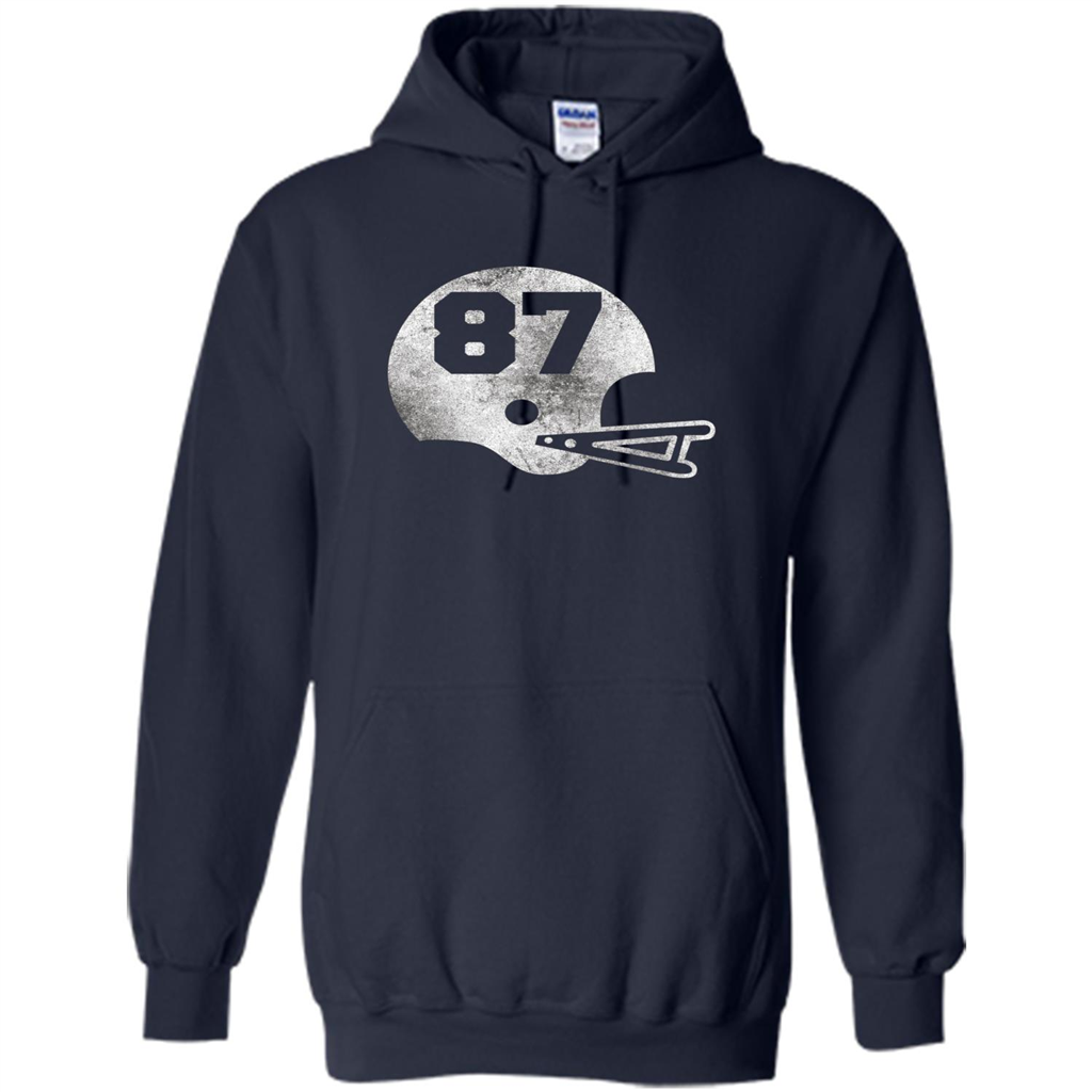 Football Number 87 T-Shirt Player Number Navy