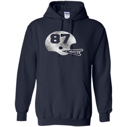 Football Number 87 T-Shirt Player Number Navy