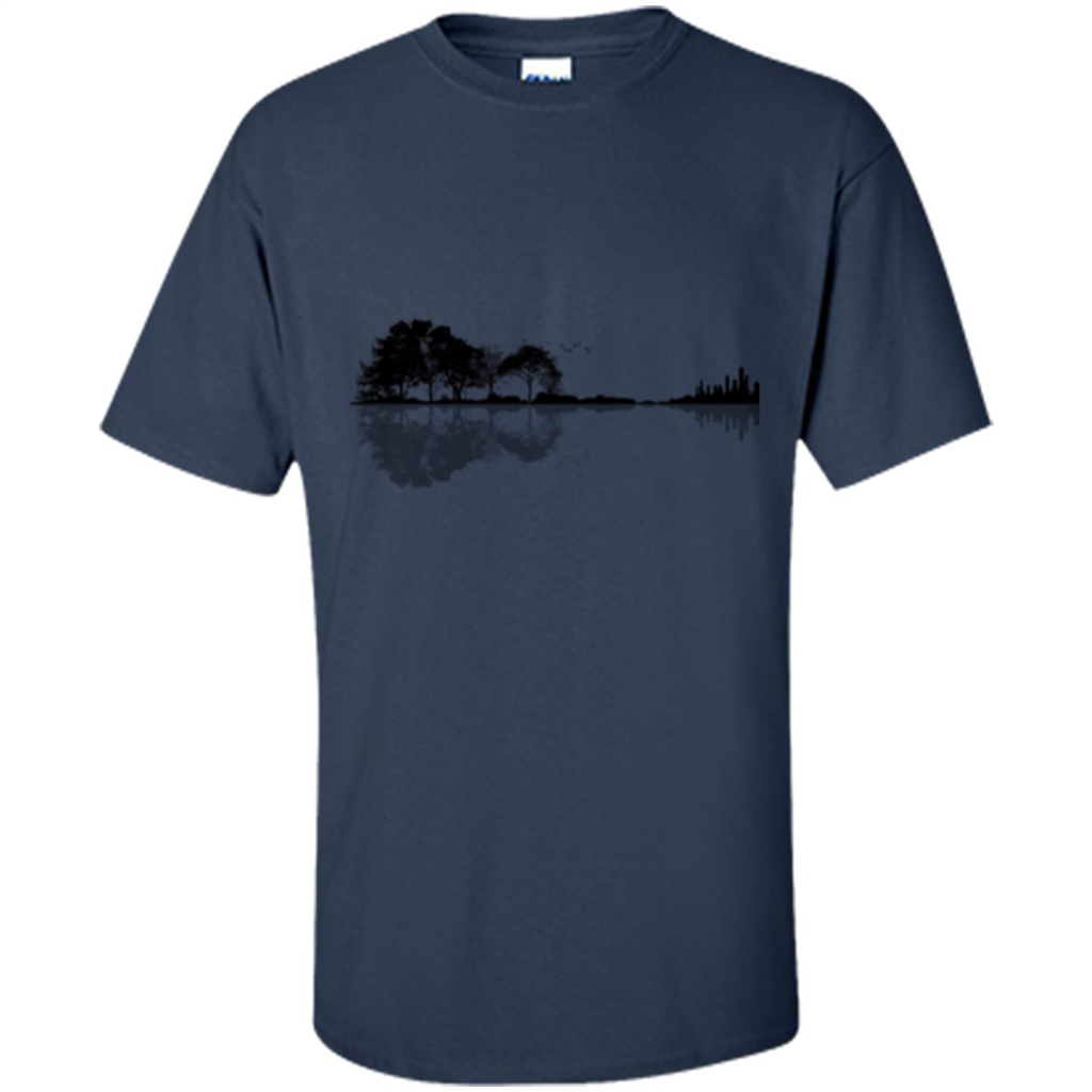 Guitar Lover T-shirt Nature Guitar Navy
