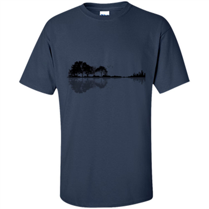 Guitar Lover T-shirt Nature Guitar Navy