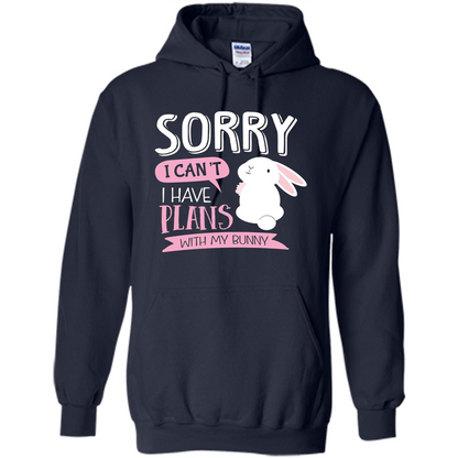 Sorry I Can't I Have Plans With My Bunny T-shirt Navy