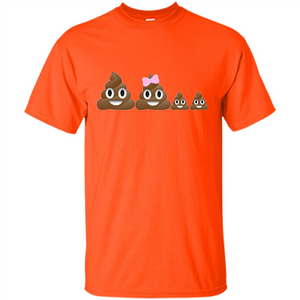 Poop Family Emoji Emoticon Smiley T-shirt